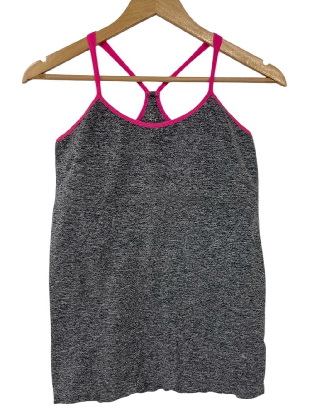 Bobbie Sport Athletic Gray and Pink Plus Size Tank Size 1X